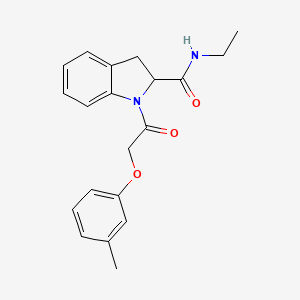 N-ethyl-1-(2-(m-tolyloxy)acetyl)indoline-2-carboxamide