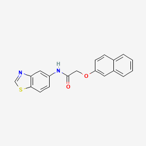N-(benzo[d]thiazol-5-yl)-2-(naphthalen-2-yloxy)acetamide