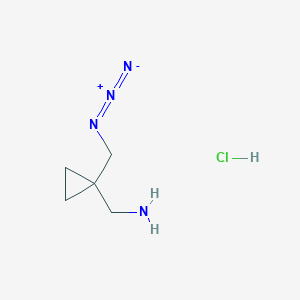 [1-(Azidomethyl)cyclopropyl]methanamine;hydrochloride