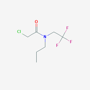 molecular formula C7H11ClF3NO B2773612 2-氯-N-丙基-N-(2,2,2-三氟乙基)乙酰胺 CAS No. 1183151-97-4