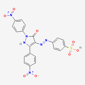 4-[[2,5-Bis(4-nitrophenyl)-3-oxo-1H-pyrazol-4-yl]diazenyl]benzenesulfonic acid