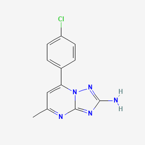 7-(4-Chlorophenyl)-5-methyl[1,2,4]triazolo[1,5-a]pyrimidin-2-amine