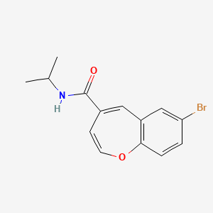 molecular formula C14H14BrNO2 B2773626 7-bromo-N-isopropylbenzo[b]oxepine-4-carboxamide CAS No. 950427-02-8