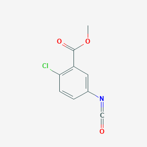 molecular formula C9H6ClNO3 B2773636 甲基-2-氯-5-异氰酸苯酯 CAS No. 1071679-97-4