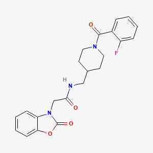 N-((1-(2-fluorobenzoyl)piperidin-4-yl)methyl)-2-(2-oxobenzo[d]oxazol-3(2H)-yl)acetamide