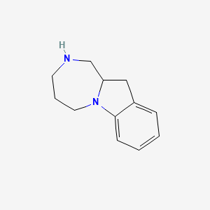 molecular formula C12H16N2 B2773663 1H,2H,3H,4H,5H,11H,11aH-[1,4]diazepino[1,2-a]indole CAS No. 67177-54-2