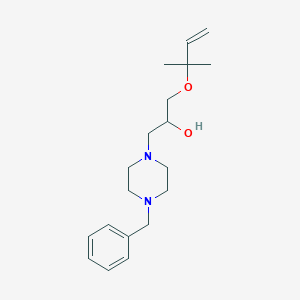 molecular formula C19H30N2O2 B2773681 1-(4-Benzylpiperazin-1-yl)-3-((2-methylbut-3-en-2-yl)oxy)propan-2-ol CAS No. 946202-55-7