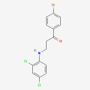 1-(4-Bromophenyl)-3-(2,4-dichloroanilino)-1-propanone