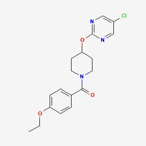 [4-(5-Chloropyrimidin-2-yl)oxypiperidin-1-yl]-(4-ethoxyphenyl)methanone