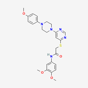 1-(2,6-Difluorobenzoyl)-3-{[3-(pyrrolidin-1-ylcarbonyl)phenoxy]methyl}piperidine