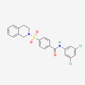 N-(3,5-dichlorophenyl)-4-(3,4-dihydro-1H-isoquinolin-2-ylsulfonyl)benzamide