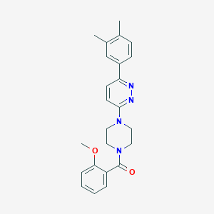 (4-(6-(3,4-Dimethylphenyl)pyridazin-3-yl)piperazin-1-yl)(2-methoxyphenyl)methanone