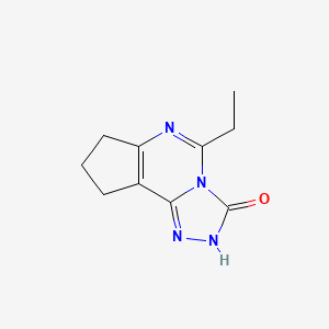 molecular formula C10H12N4O B2773705 5-乙基-2,7,8,9-四氢-3H-环戊[e][1,2,4]三唑并[4,3-c]嘧啶-3-酮 CAS No. 1707737-21-0