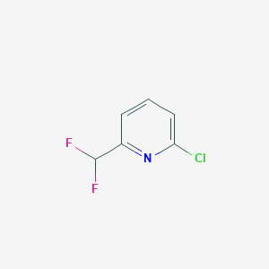 molecular formula C6H4ClF2N B2773712 2-Chloro-6-(difluoromethyl)pyridine CAS No. 1026587-36-9