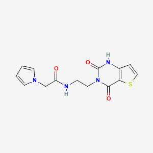 N-(2-(2,4-dioxo-1,2-dihydrothieno[3,2-d]pyrimidin-3(4H)-yl)ethyl)-2-(1H-pyrrol-1-yl)acetamide