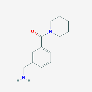 molecular formula C13H18N2O B2773737 [3-(Piperidine-1-carbonyl)phenyl]methanamine CAS No. 1016688-66-6