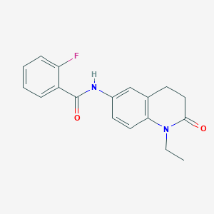 N-(1-ethyl-2-oxo-1,2,3,4-tetrahydroquinolin-6-yl)-2-fluorobenzamide