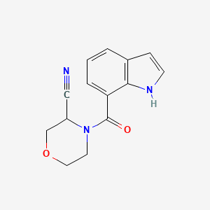 4-(1H-Indole-7-carbonyl)morpholine-3-carbonitrile