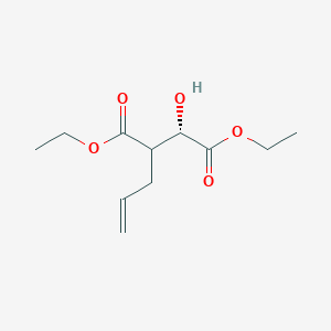 molecular formula C11H18O5 B2773753 (2S)-3-烯丙基-2-羟基琥珀酸二乙酯 CAS No. 1803187-88-3