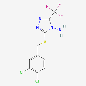 3-{[(3,4-dichlorophenyl)methyl]sulfanyl}-5-(trifluoromethyl)-4H-1,2,4-triazol-4-amine