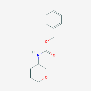molecular formula C13H17NO3 B2773781 苄基(四氢-2H-吡喃-3-基)氨基甲酸酯 CAS No. 1864058-16-1