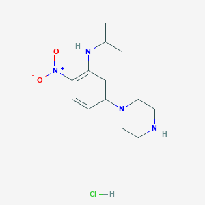 N-isopropyl-2-nitro-5-piperazin-1-ylaniline hydrochloride