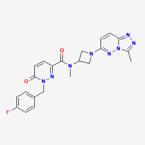 1-(4-fluorobenzyl)-N-methyl-N-(1-(3-methyl-[1,2,4]triazolo[4,3-b]pyridazin-6-yl)azetidin-3-yl)-6-oxo-1,6-dihydropyridazine-3-carboxamide