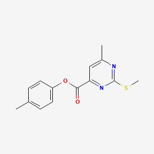 4-Methylphenyl 6-methyl-2-(methylsulfanyl)pyrimidine-4-carboxylate