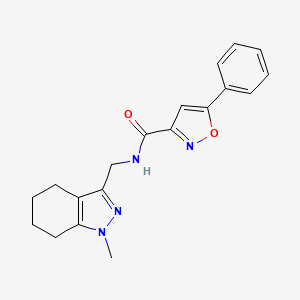 molecular formula C19H20N4O2 B2773841 N-((1-methyl-4,5,6,7-tetrahydro-1H-indazol-3-yl)methyl)-5-phenylisoxazole-3-carboxamide CAS No. 1448061-00-4