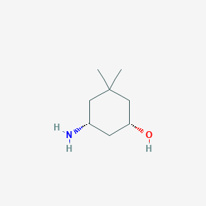 molecular formula C8H17NO B2773846 (1S,5R)-5-Amino-3,3-dimethylcyclohexan-1-ol CAS No. 155723-62-9