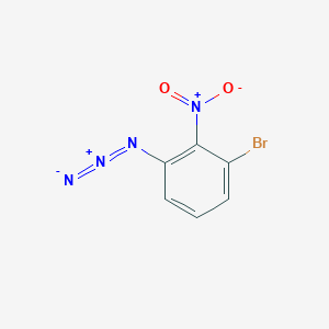 molecular formula C6H3BrN4O2 B2773850 1-Azido-3-bromo-2-nitrobenzene CAS No. 1862779-14-3