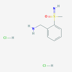 [2-(Methylsulfonimidoyl)phenyl]methanamine;dihydrochloride