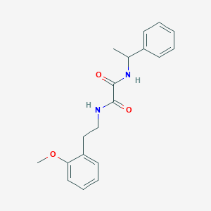 molecular formula C19H22N2O3 B2773854 N1-(2-methoxyphenethyl)-N2-(1-phenylethyl)oxalamide CAS No. 920239-89-0