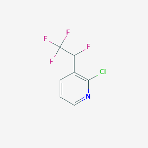 2-Chloro-3-(1,2,2,2-tetrafluoroethyl)pyridine