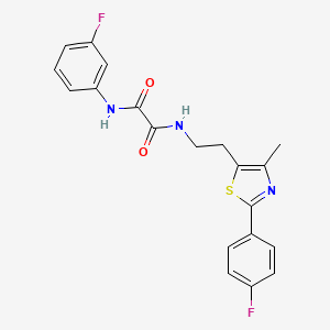 molecular formula C20H17F2N3O2S B2773872 N1-(3-氟苯基)-N2-(2-(2-(4-氟苯基)-4-甲基噻唑-5-基)乙基)草酰胺 CAS No. 895802-21-8