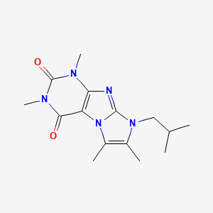molecular formula C15H21N5O2 B2773877 8-异丁基-1,3,6,7-四甲基-1H-咪唑并[2,1-f]嘌呤-2,4(3H,8H)-二酮 CAS No. 904373-23-5