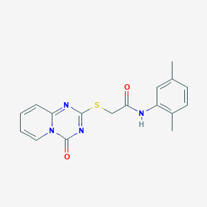 N-(2,5-dimethylphenyl)-2-(4-oxopyrido[1,2-a][1,3,5]triazin-2-yl)sulfanylacetamide