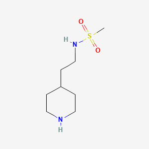 molecular formula C8H18N2O2S B2773890 N-(2-(Piperidin-4-yl)ethyl)methanesulfonamide CAS No. 70922-37-1; 85488-07-9
