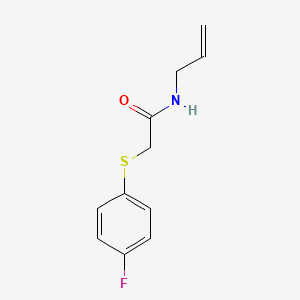 molecular formula C11H12FNOS B2773906 N-allyl-2-[(4-fluorophenyl)sulfanyl]acetamide CAS No. 339097-56-2
