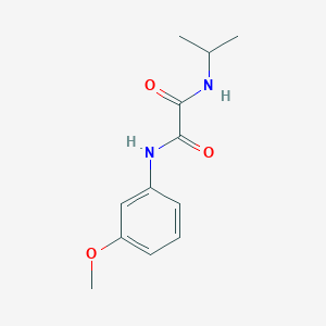 N-(3-methoxyphenyl)-N'-propan-2-yloxamide