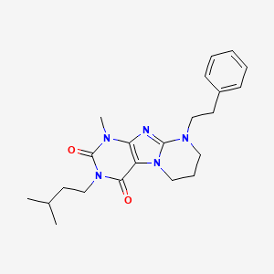 3-isopentyl-1-methyl-9-phenethyl-6,7,8,9-tetrahydropyrimido[2,1-f]purine-2,4(1H,3H)-dione
