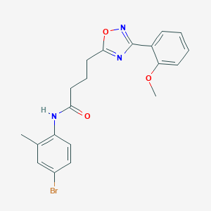 molecular formula C20H20BrN3O3 B277394 N-(4-bromo-2-methylphenyl)-4-[3-(2-methoxyphenyl)-1,2,4-oxadiazol-5-yl]butanamide 