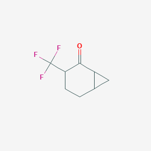 molecular formula C8H9F3O B2773945 3-(Trifluoromethyl)bicyclo[4.1.0]heptan-2-one CAS No. 2247106-19-8