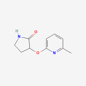 molecular formula C10H12N2O2 B2773956 3-[(6-Methylpyridin-2-yl)oxy]pyrrolidin-2-one CAS No. 2200689-31-0