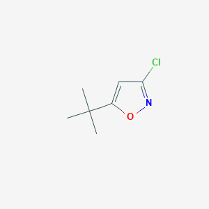 molecular formula C7H10ClNO B2773962 5-Tert-butyl-3-chloro-1,2-oxazole CAS No. 1781653-56-2
