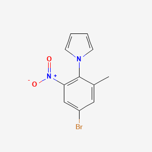molecular formula C11H9BrN2O2 B2773966 1-(4-bromo-2-methyl-6-nitrophenyl)-1H-pyrrole CAS No. 860650-88-0
