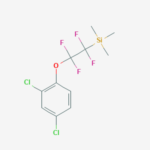 molecular formula C11H12Cl2F4OSi B2773973 2,4-二氯苯氧四氟乙基三甲基硅烷 CAS No. 2368872-08-4