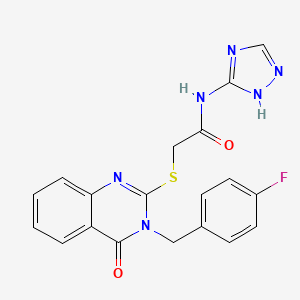 2-((3-(4-fluorobenzyl)-4-oxo-3,4-dihydroquinazolin-2-yl)thio)-N-(4H-1,2,4-triazol-3-yl)acetamide