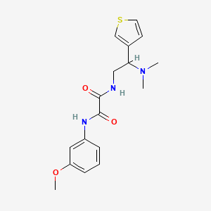 N1-(2-(dimethylamino)-2-(thiophen-3-yl)ethyl)-N2-(3-methoxyphenyl)oxalamide
