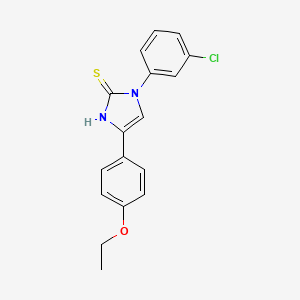 3-(3-chlorophenyl)-5-(4-ethoxyphenyl)-1H-imidazole-2-thione